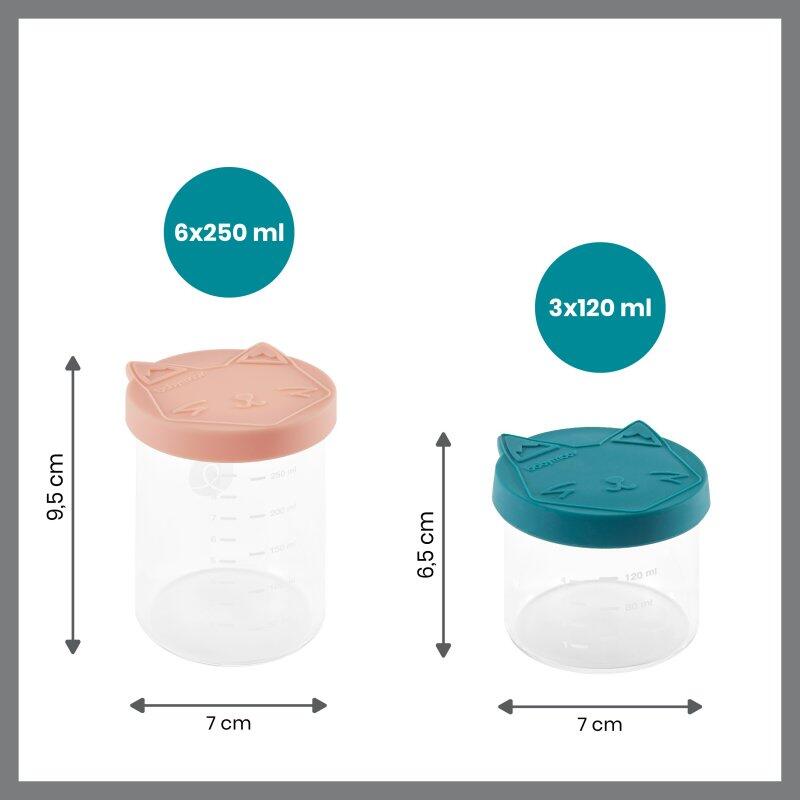 Skleněné misky s víčky ISY BOWLS 6x 250ml + 3x 120ml 2/7