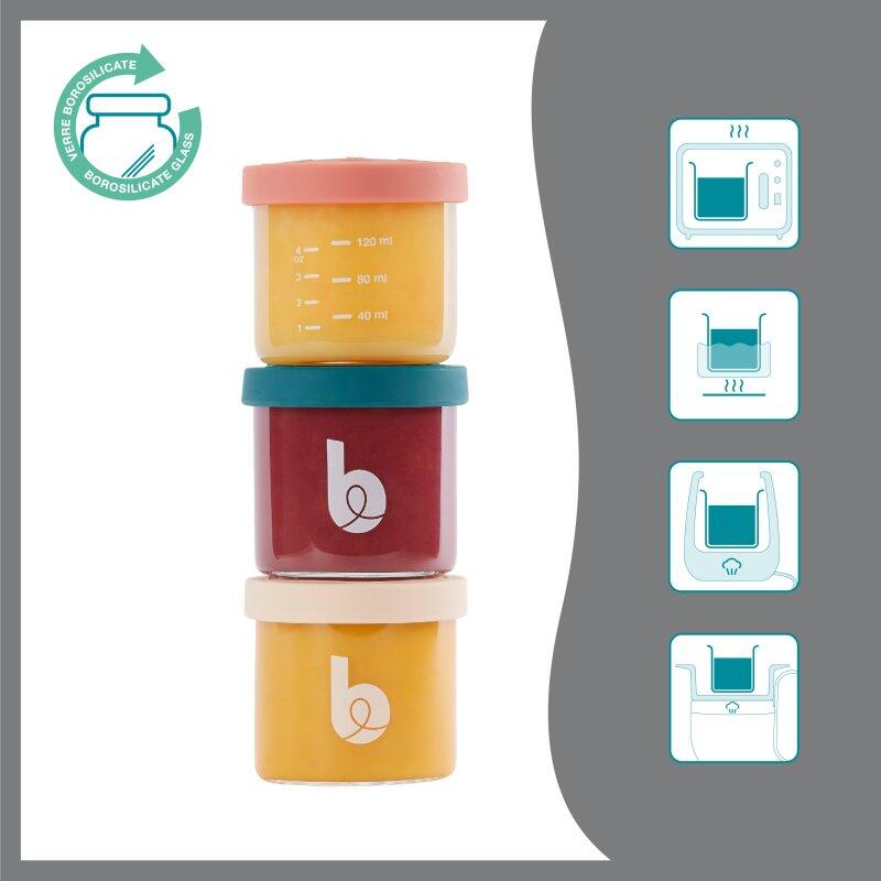 Skleněné misky s víčky ISY BOWLS 6x 250ml + 3x 120ml 5/7