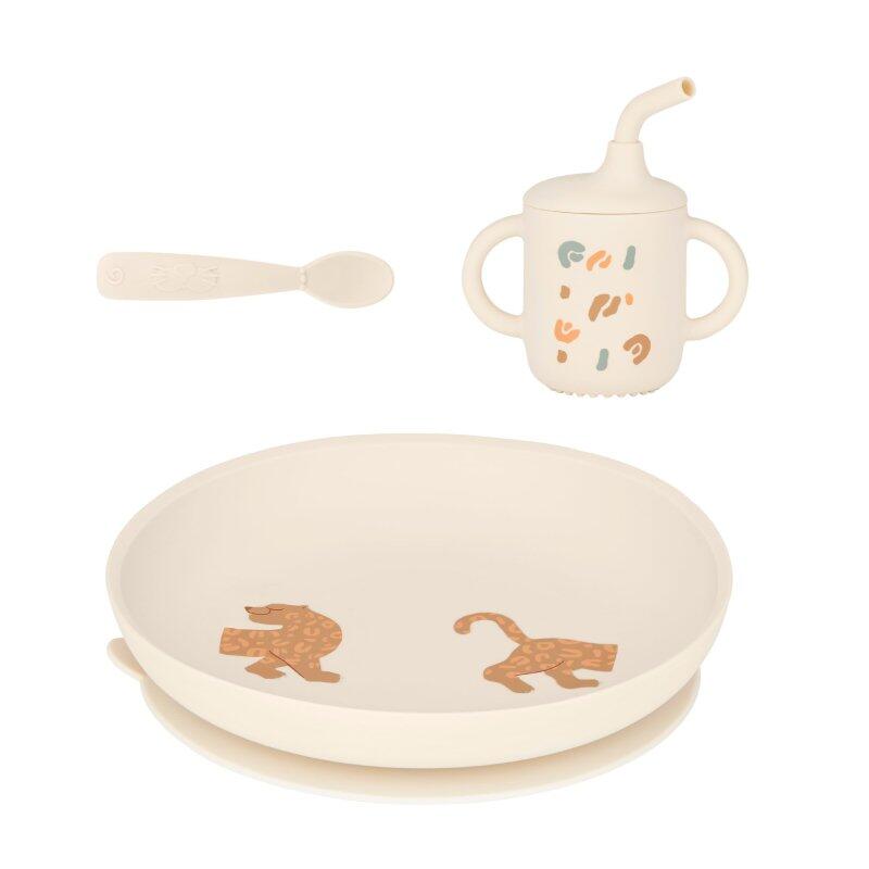 Silikonová jídelní sada Grown-Up MEAL SET Little Roar