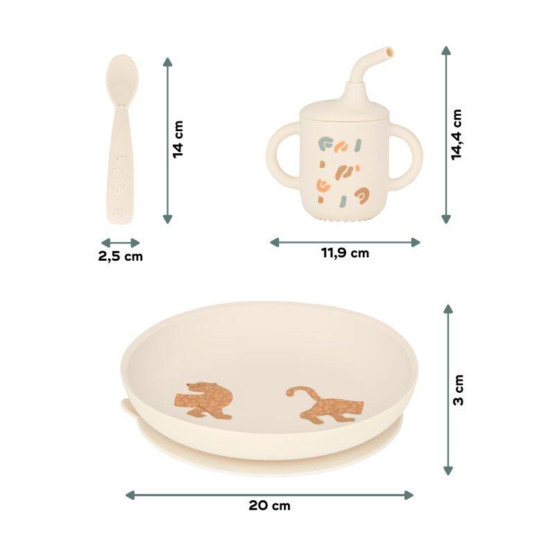 Silikonová jídelní sada Grown-Up MEAL SET Little Roar 2/7
