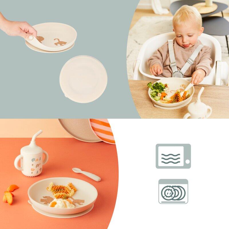 Silikonová jídelní sada Grown-Up MEAL SET Little Roar 6/7
