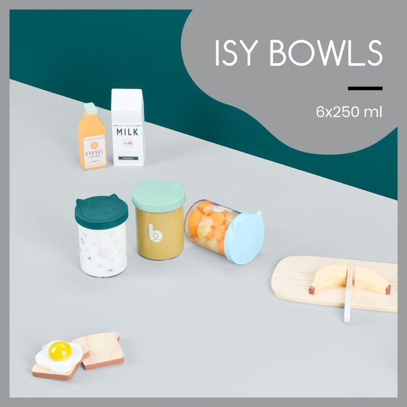 Skleněné misky s víčky ISY BOWLS 6x 250ml 6/7