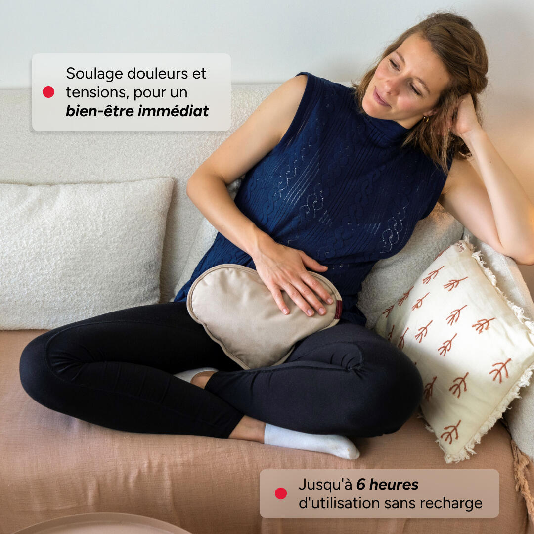 Bouillotte électrique WITH LOVE - Chaleur apaisante pour soulager les douleurs 4/6