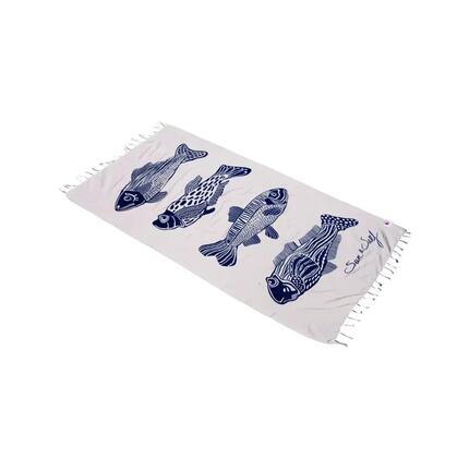 FOUTA IMPRIMÉ - POISSONS