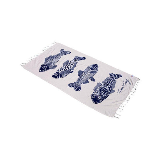 FOUTA IMPRIMÉ - POISSONS