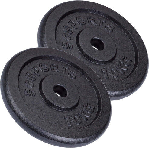 Disque musculation fonte - Set 2x10kg