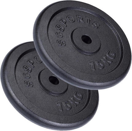 Disque musculation fonte 2x30kg