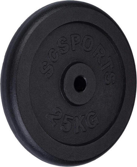 Disques de musculation 30/31 mm en fonte 25kg