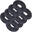 Set de placi de greutate 4 KG (8 x 0.5 KG) 30 si 31 mm din fonta negru