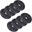 Set de placi de greutate 20 KG (8 x 2.5 KG) 30 si 31 mm din fonta negru