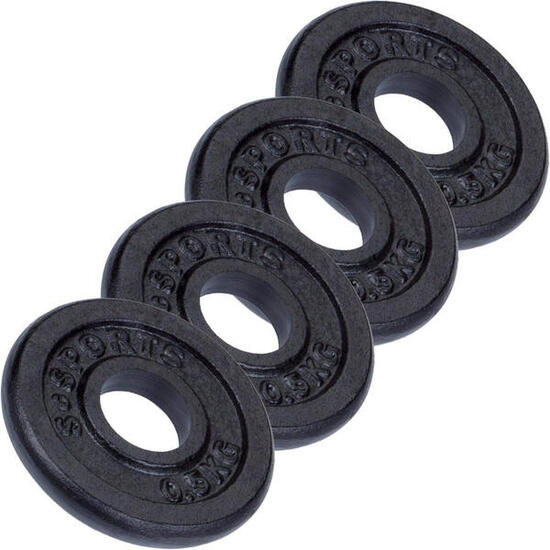 Disques de musculation en fonte 4x0.5kg