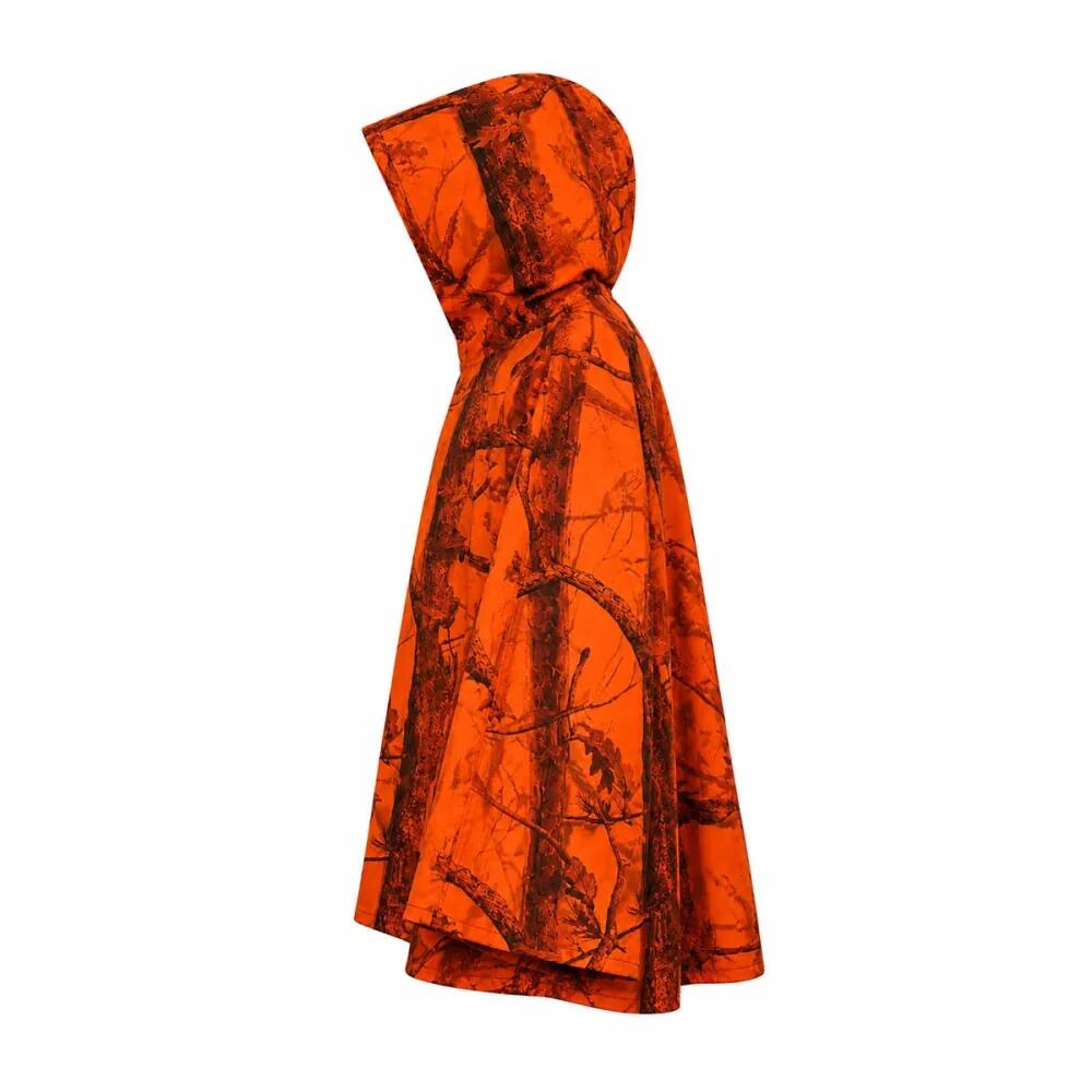 Pèlerine Dinan Ghost imperméable polyuréthane orange blaze&black 3/5