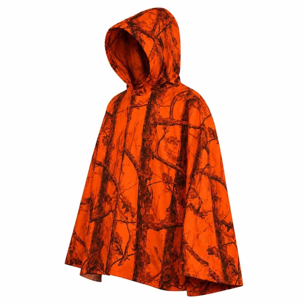 Pèlerine Dinan Ghost imperméable polyuréthane orange blaze&black 4/5