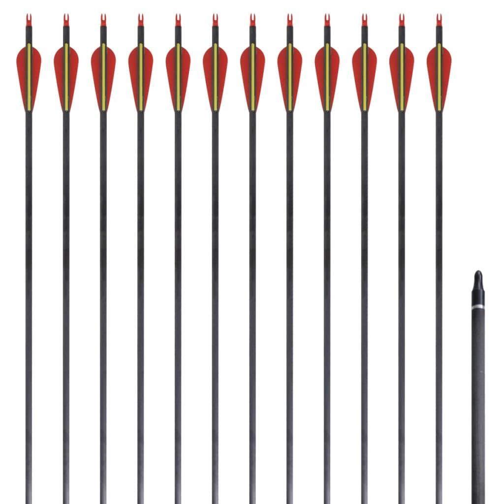 VidaXL Carbon Arrows 30" - 12 Pack