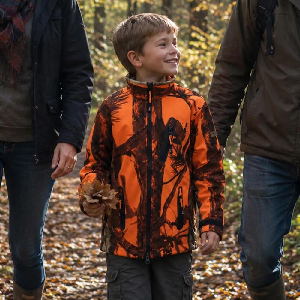 Percussion Softshell Kinderjas Ghostcamo - 8 jaar 3/5
