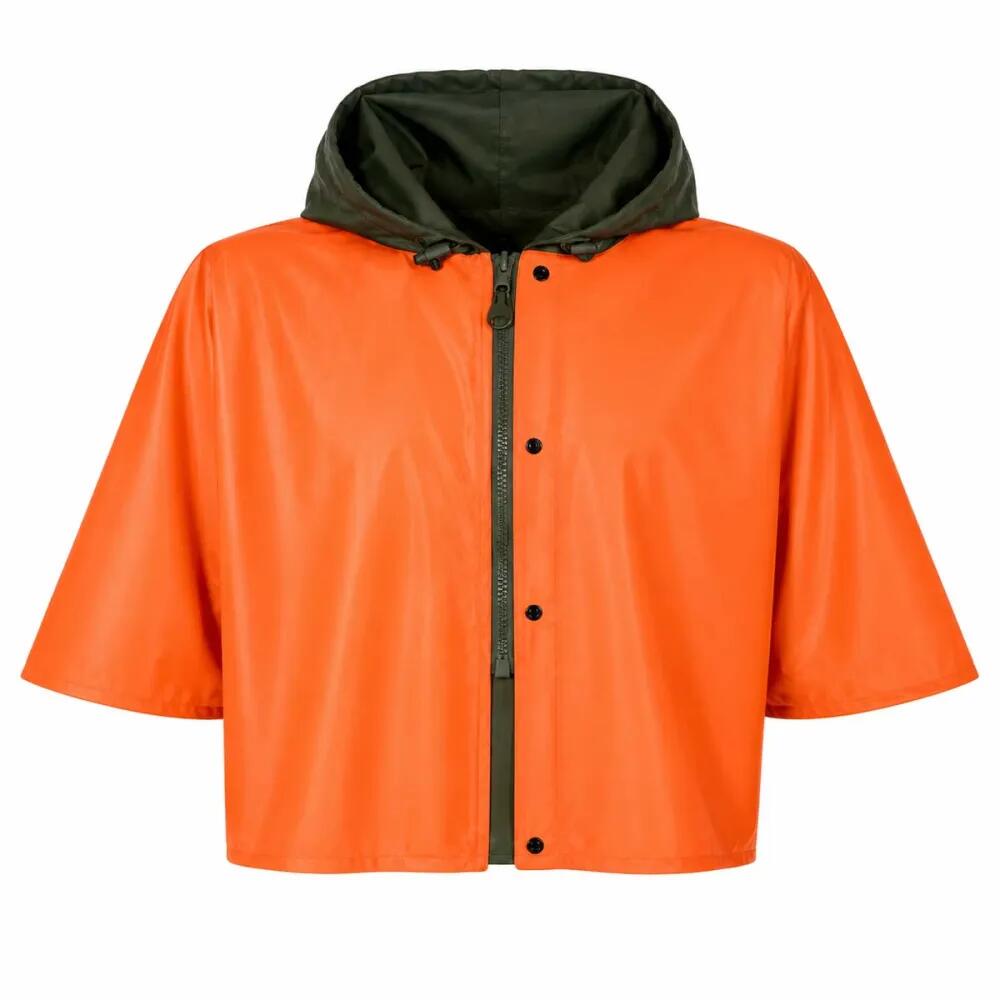 Capeline réversible polyester enduit PU kaki orange taille unique 4/5