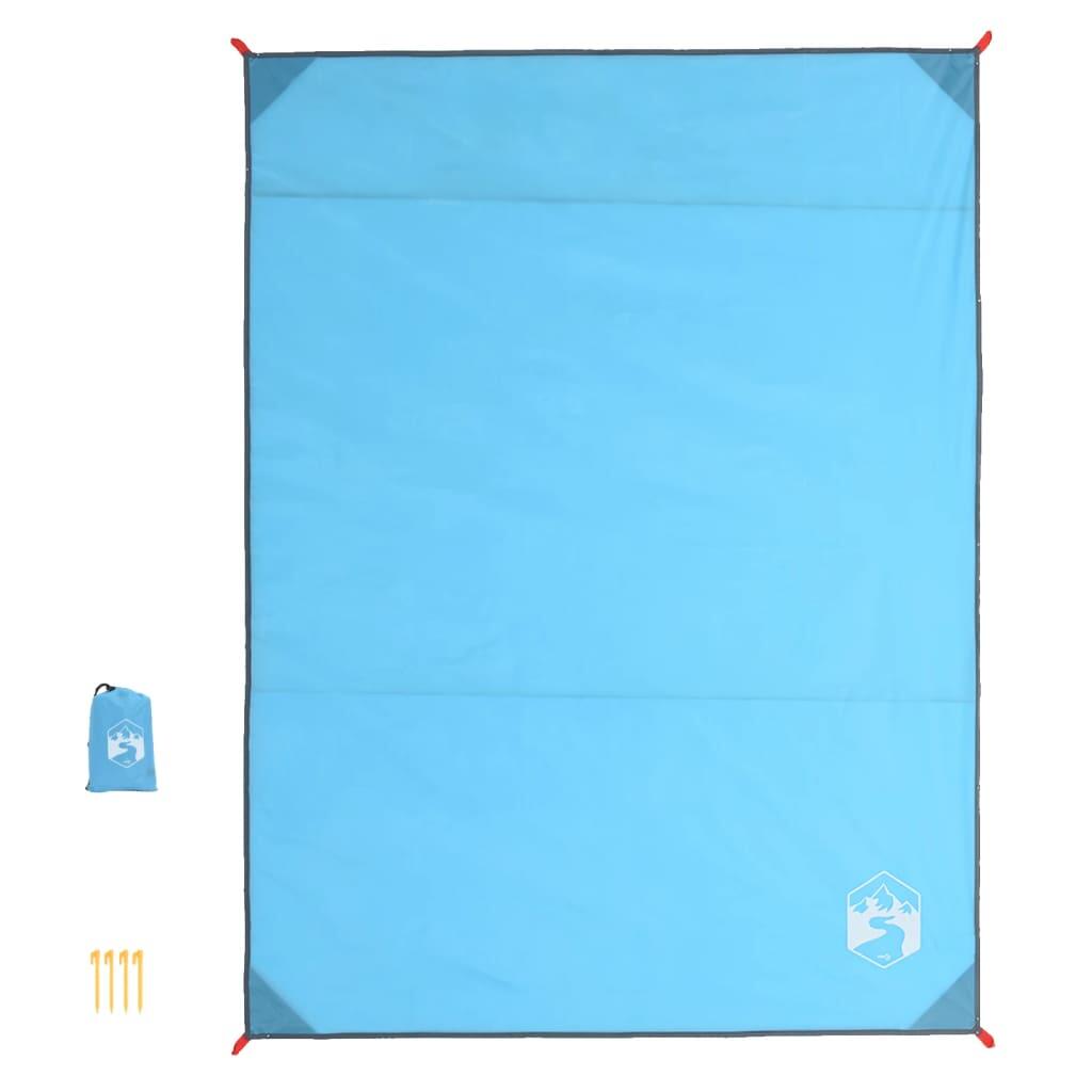 VidaXL Picknickdecke mit Heringen 205x155 cm blau 3/3