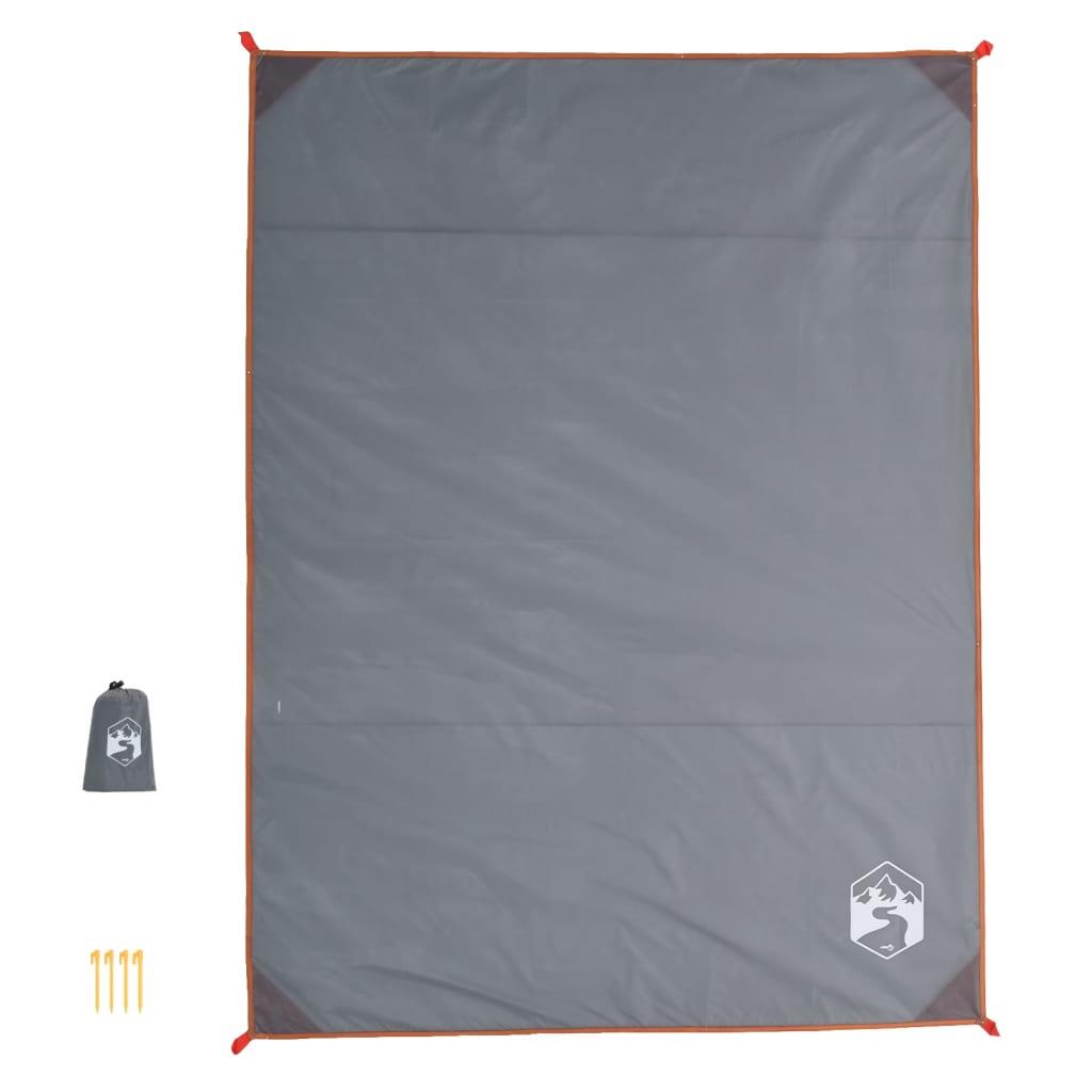 VidaXL Picknickdecke 205x155 cm grau und orange 3/3