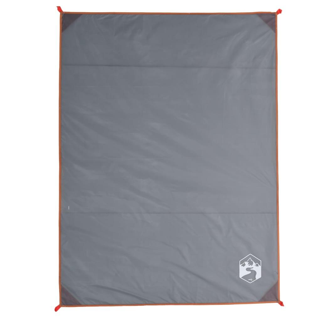 VidaXL Picknickdecke 205x155 cm grau und orange 2/3