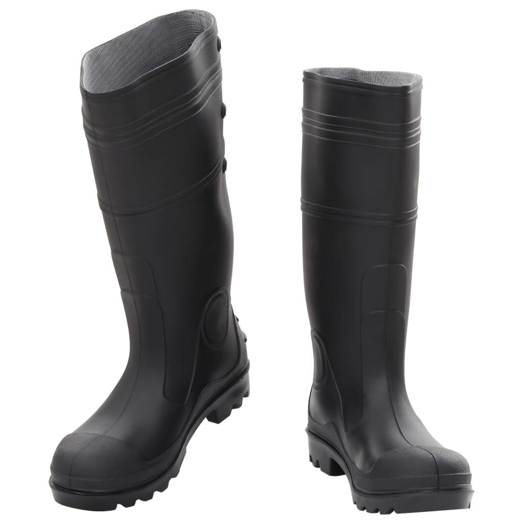 VidaXL Regenlaarzen maat 39 pvc zwart 2/3
