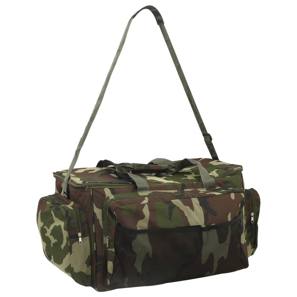 VidaXL Angeltasche wasserdicht Camouflage Oxford-Stoff grün 2/3
