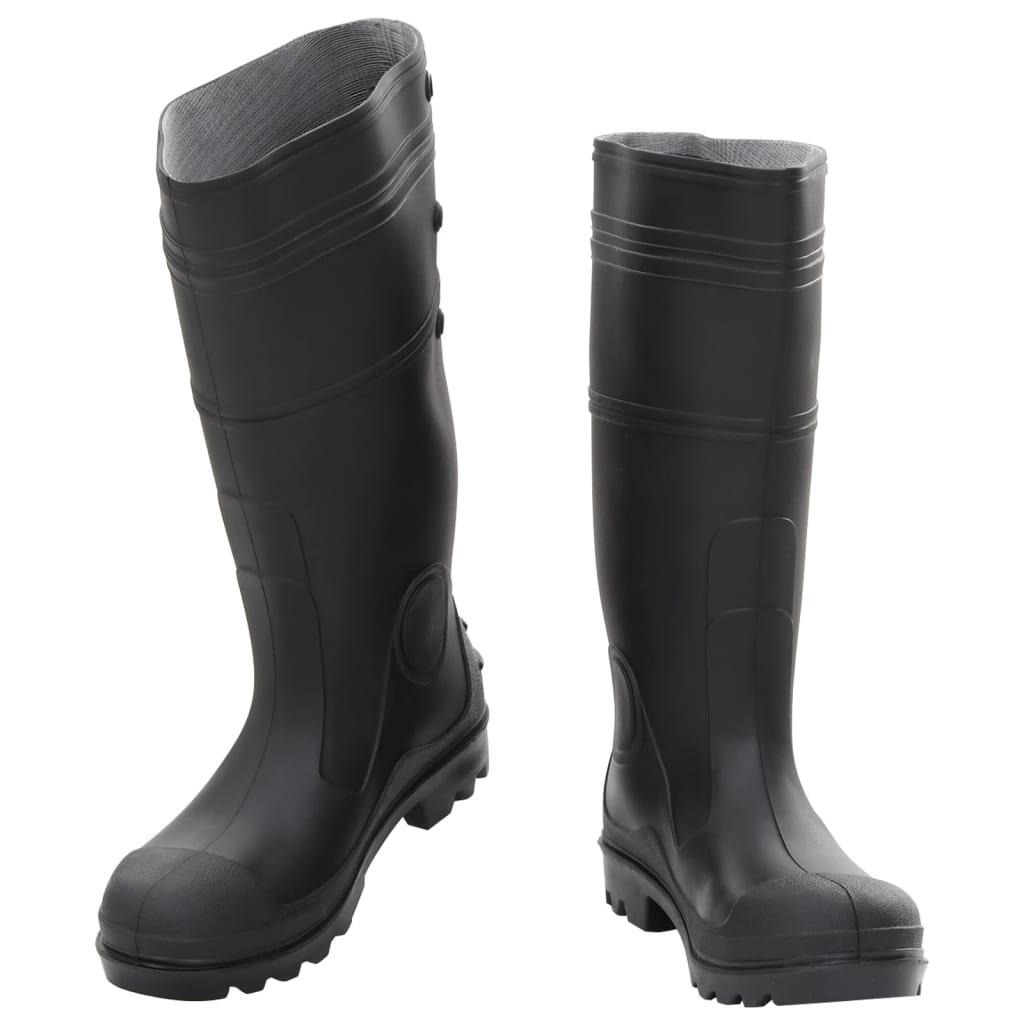 Botas de lluvia VidaXL PVC talla 40 negro 2/4