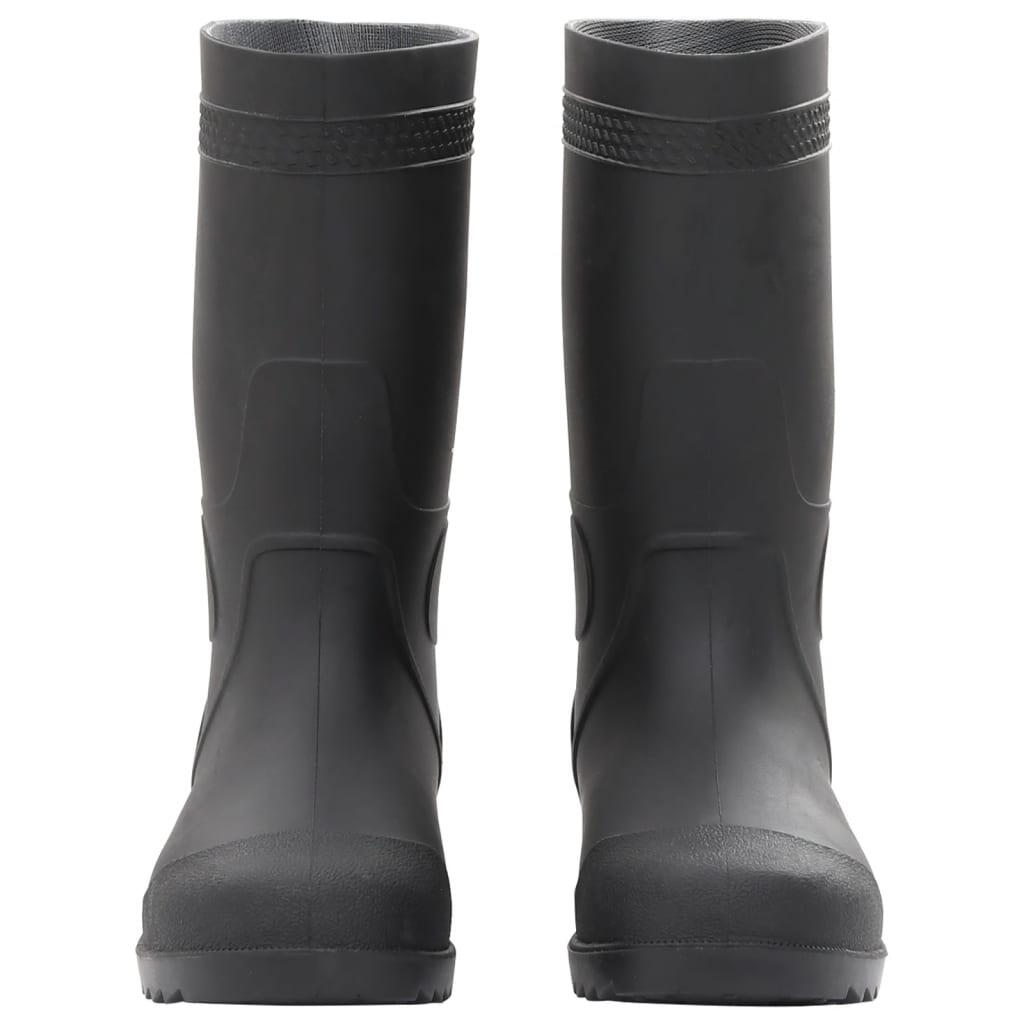 VidaXL Botas de lluvia PVC talla 38 negras. 3/3