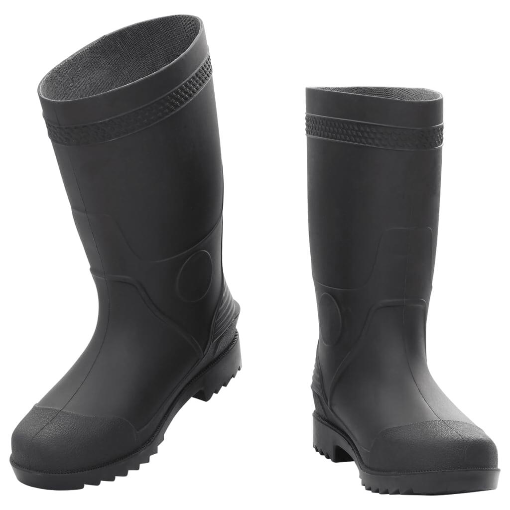 VidaXL Botas de lluvia PVC talla 38 negras. 2/3