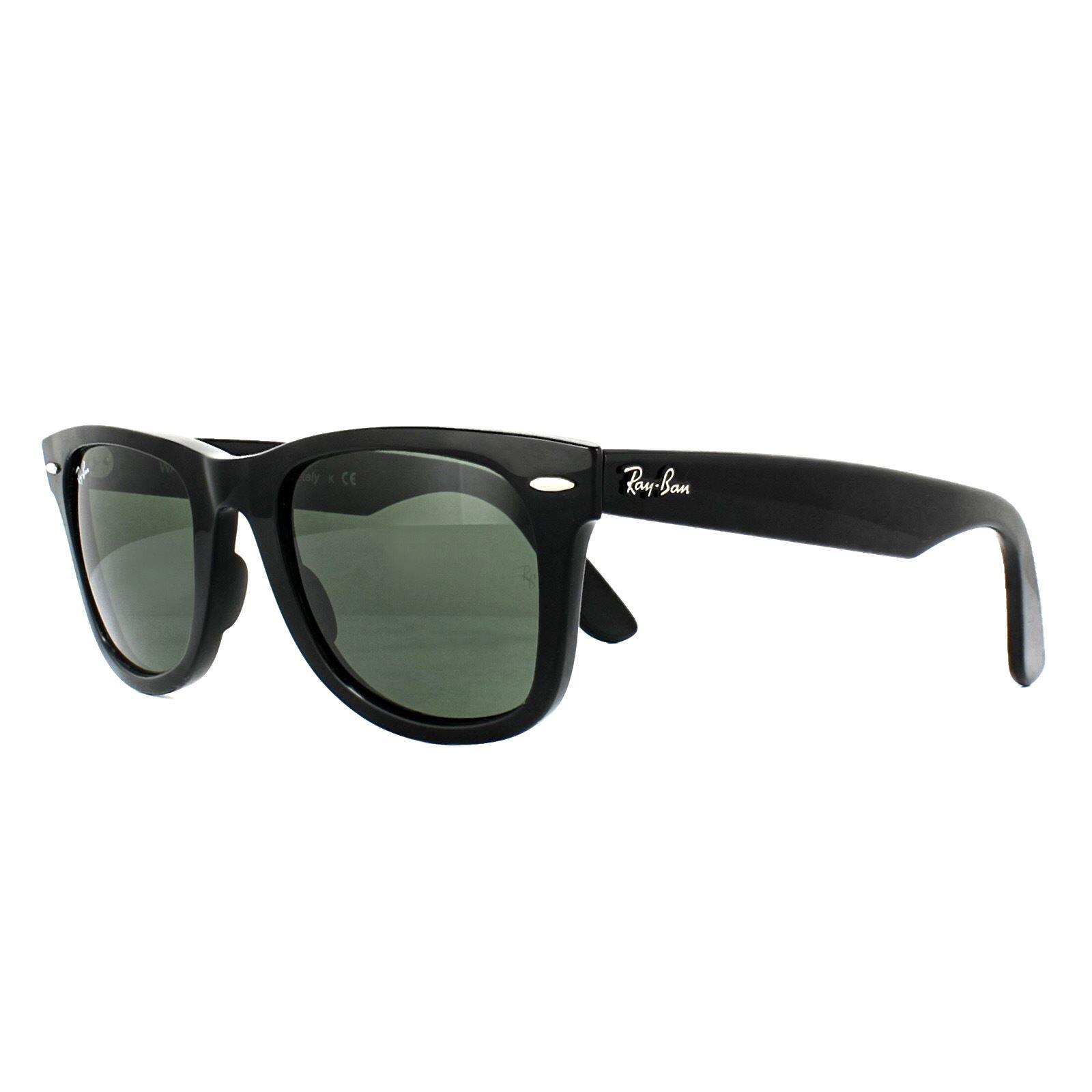 Lunettes de soleil Ray Ban RB4340 Wayfarer noires 2/6