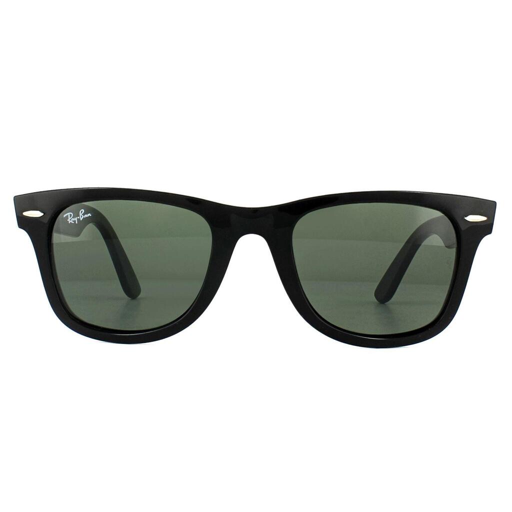 Ray-Ban Rectangle Unisex Black Green G-15 Sunglasses