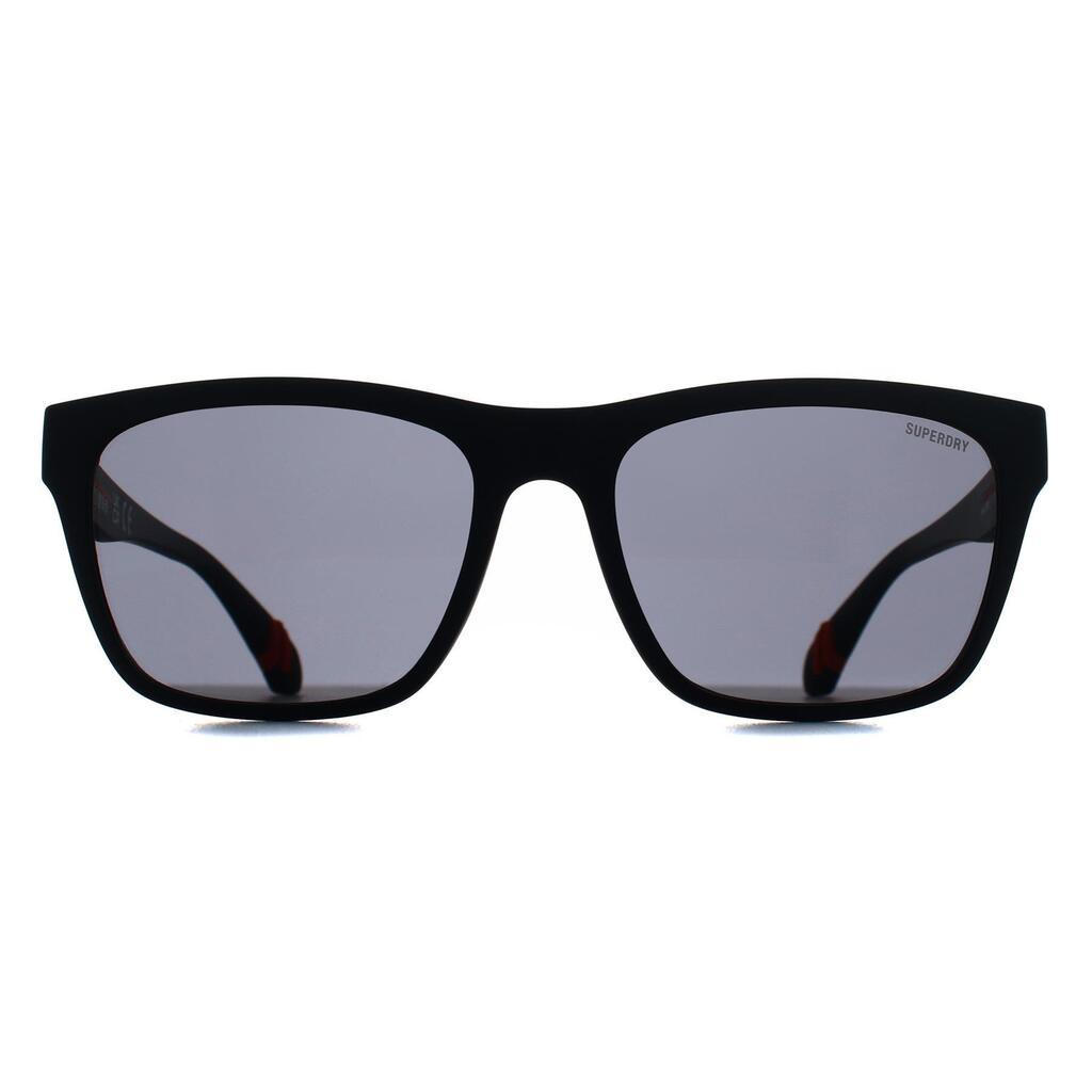 Superdry Square Mens Shiny Black Silver Mirror SDS-5009