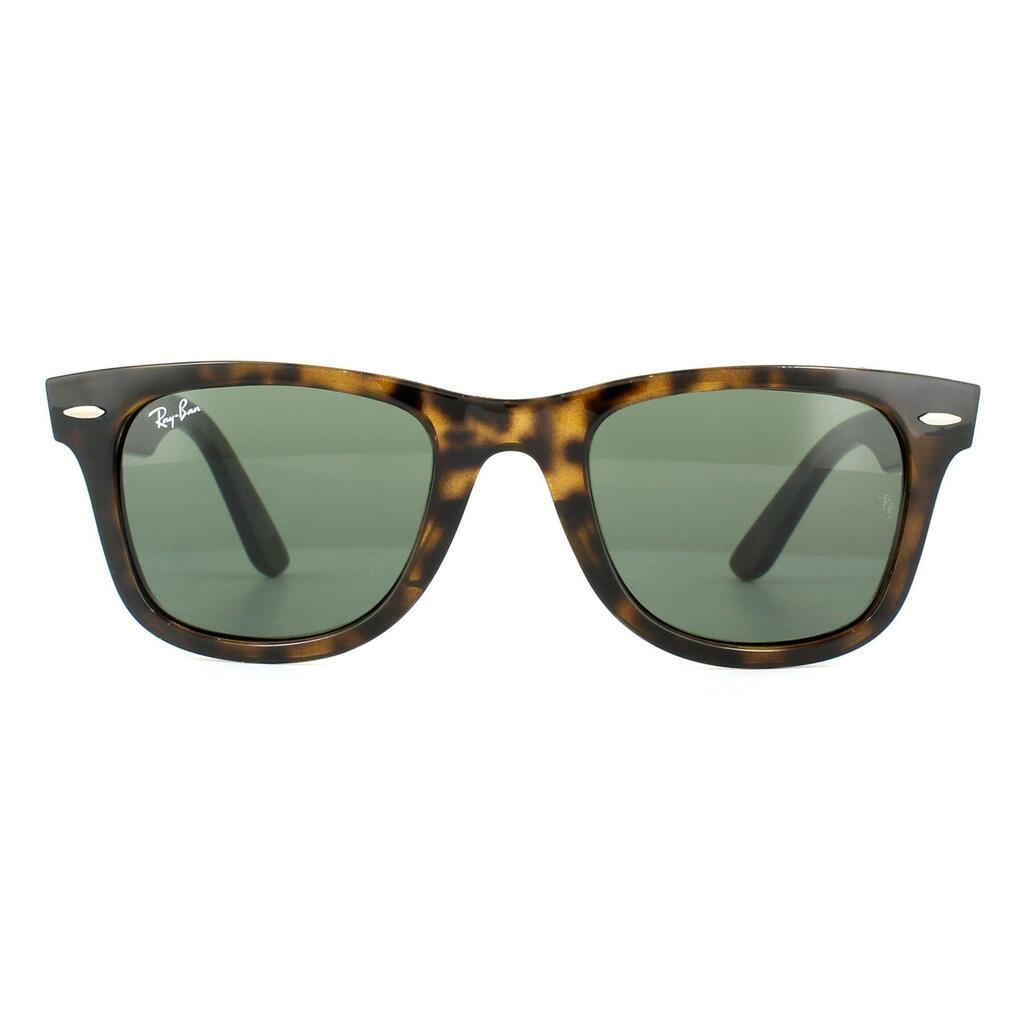 Ray-Ban Rectangle Unisex Tortoise Green G-15 Sunglasses