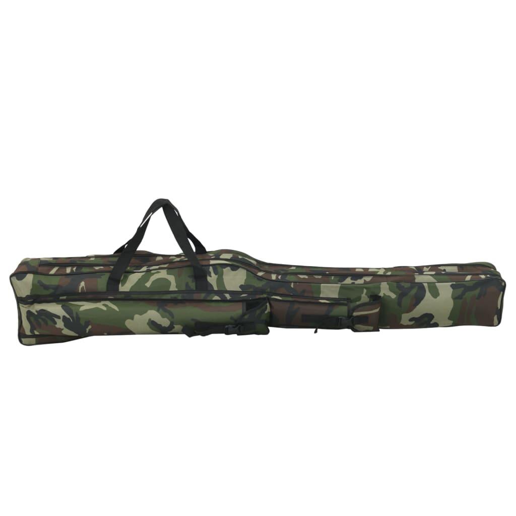 VidaXL Bolsa para Cañas 150 cm Camuflaje Verde Oxford 600D. 3/3
