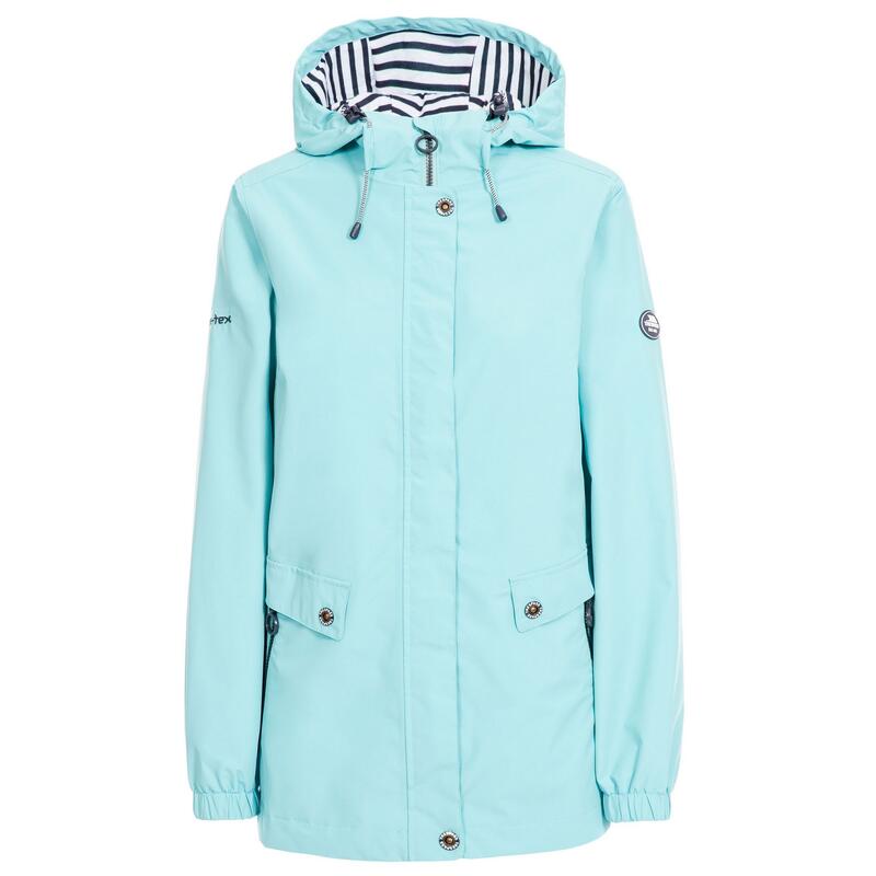 Chaqueta Impermeable Flourish para Mujer Aguamarina