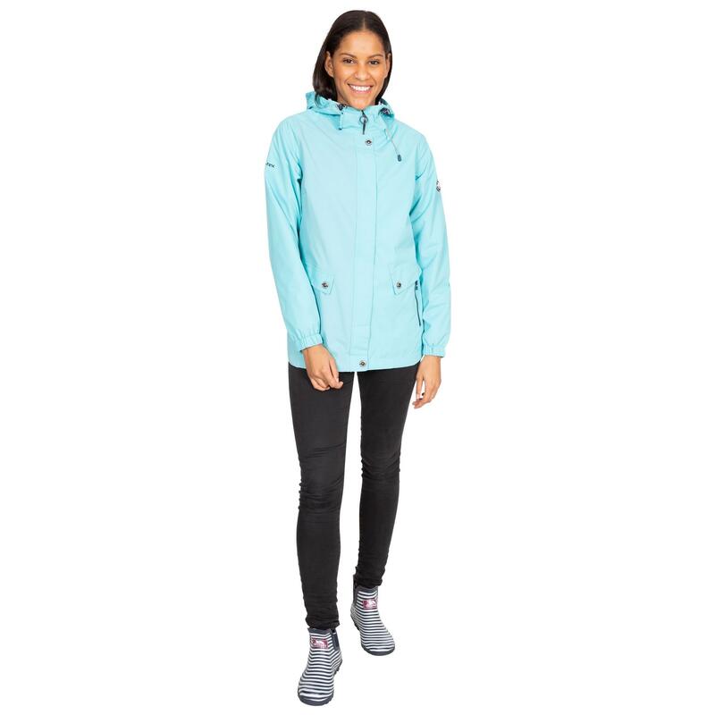 Chaqueta Impermeable Flourish para Mujer Aguamarina