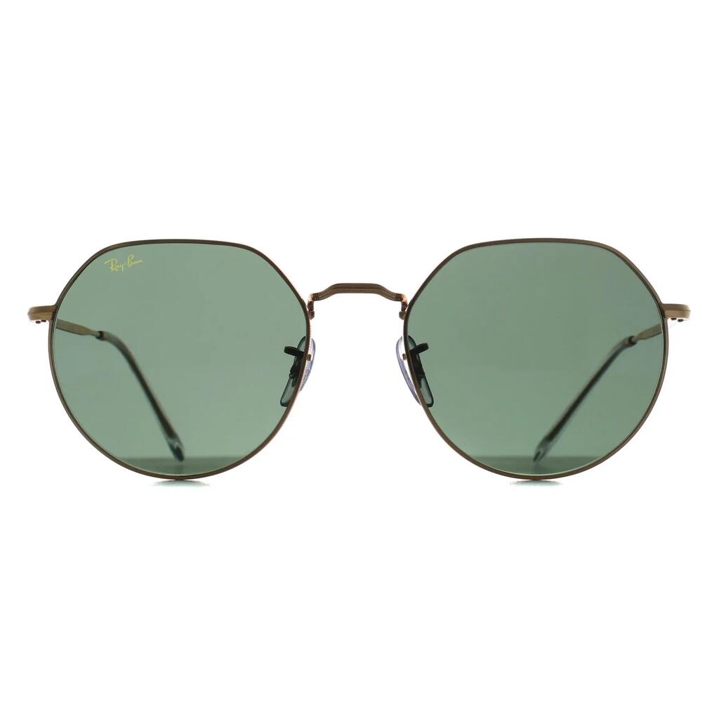 Ray-Ban Round Unisex Gold Green RB3565 Jack
