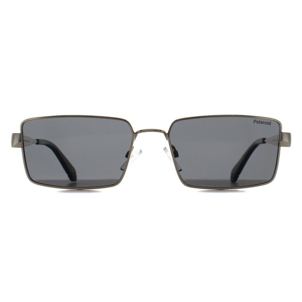 Polaroid Rectangle Unisex Gold Grey Polarized PLD 6255/S/X