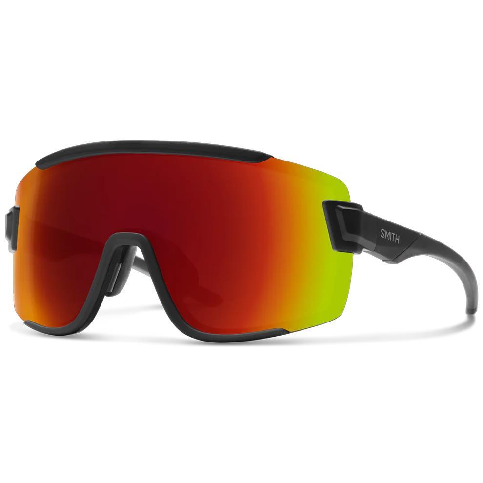 Paar SMITH SUNLIGHT WILDCAT Mat Zwart ChromaPop Red Mirror Goggles 2/7