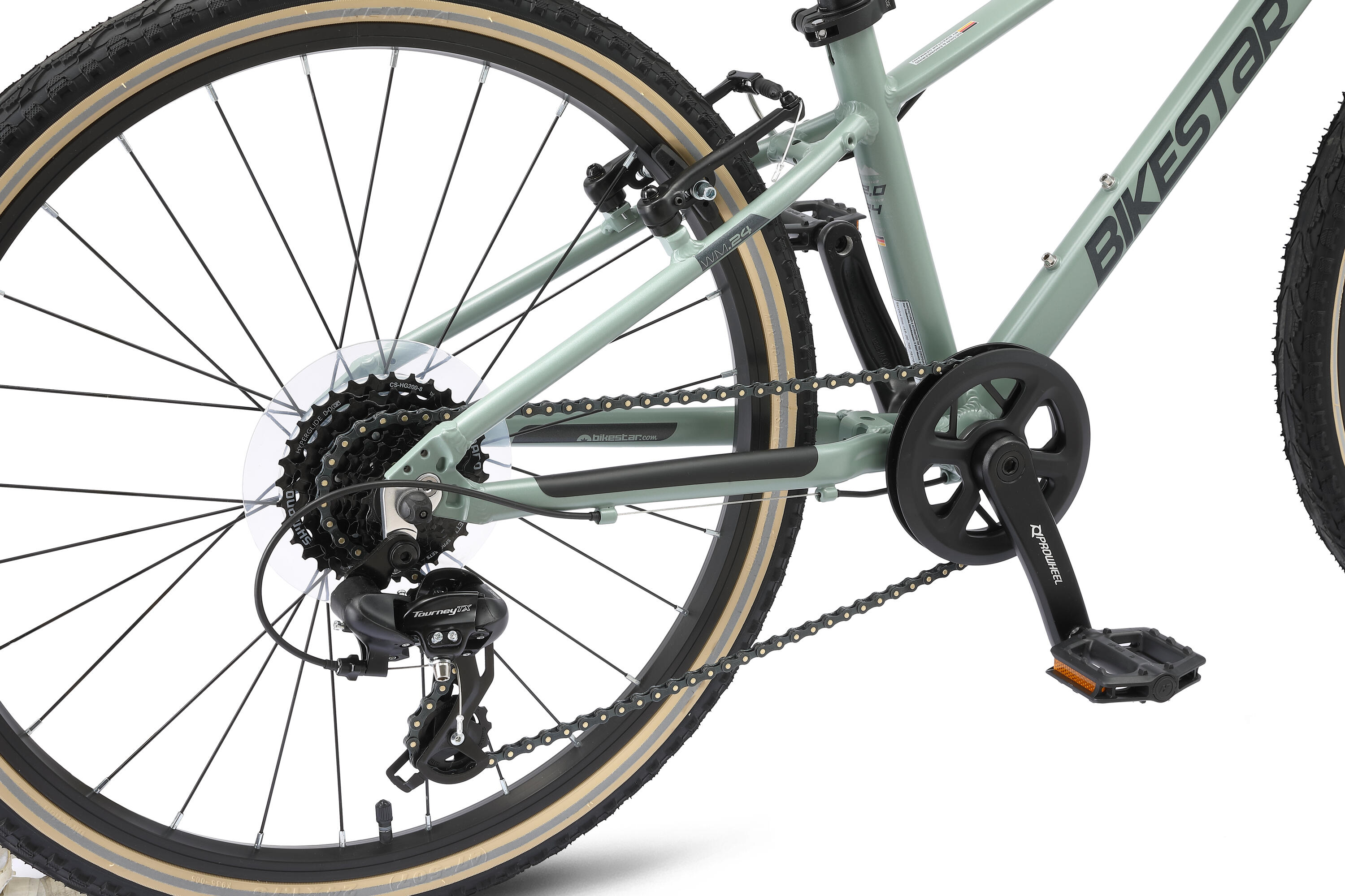 Stadsfiets 24" aluminium, kinderfiets 9 jaar, lichtgewicht 9 kg, 8 versnellingen 5/7