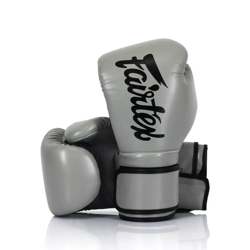 Fairtex BGV14 Microfiber Boxing Gloves – Grey – 12 OZ