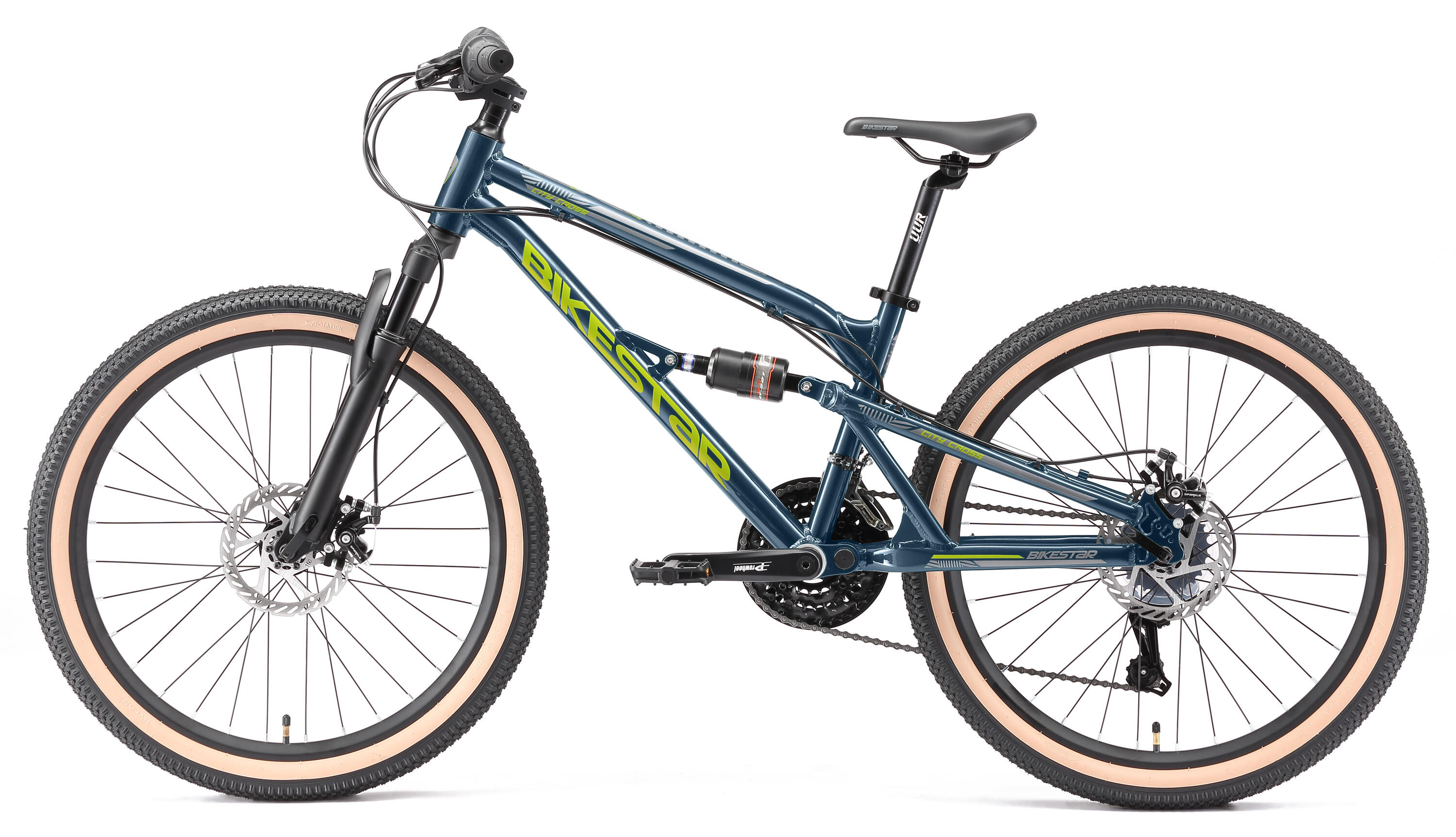MTB 24" aluminio, bicicleta infantil 9 años, 21 marchas, frenos de disco 3/7