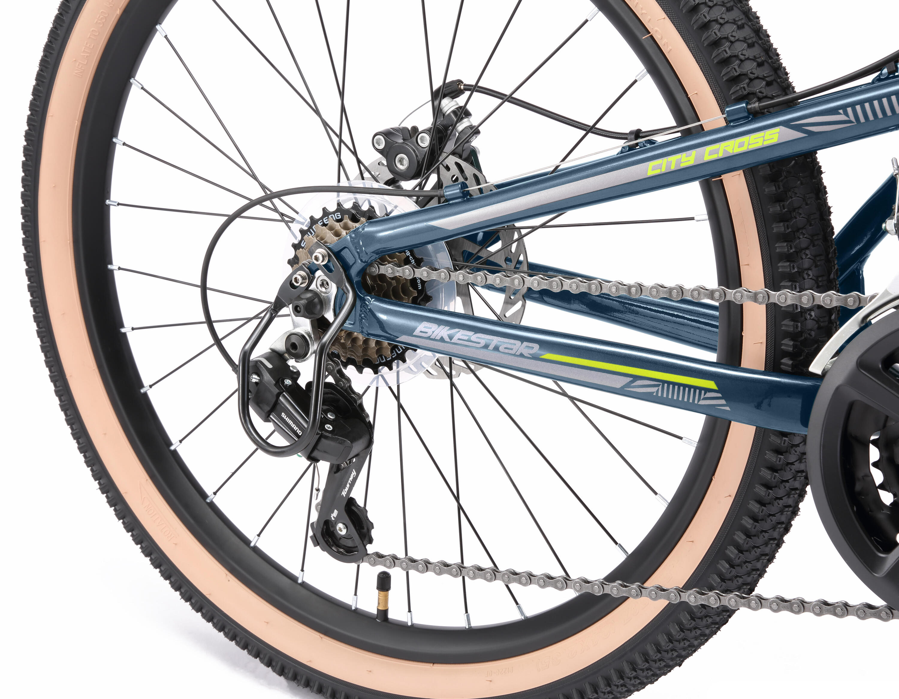 MTB 24" aluminio, bicicleta infantil 9 años, 21 marchas, frenos de disco 5/7