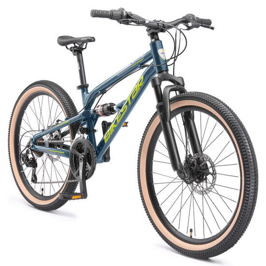 MTB 24" aluminium, kinderfiets 9 jaar, hardtail, 21 versnellingen, schijfremmen