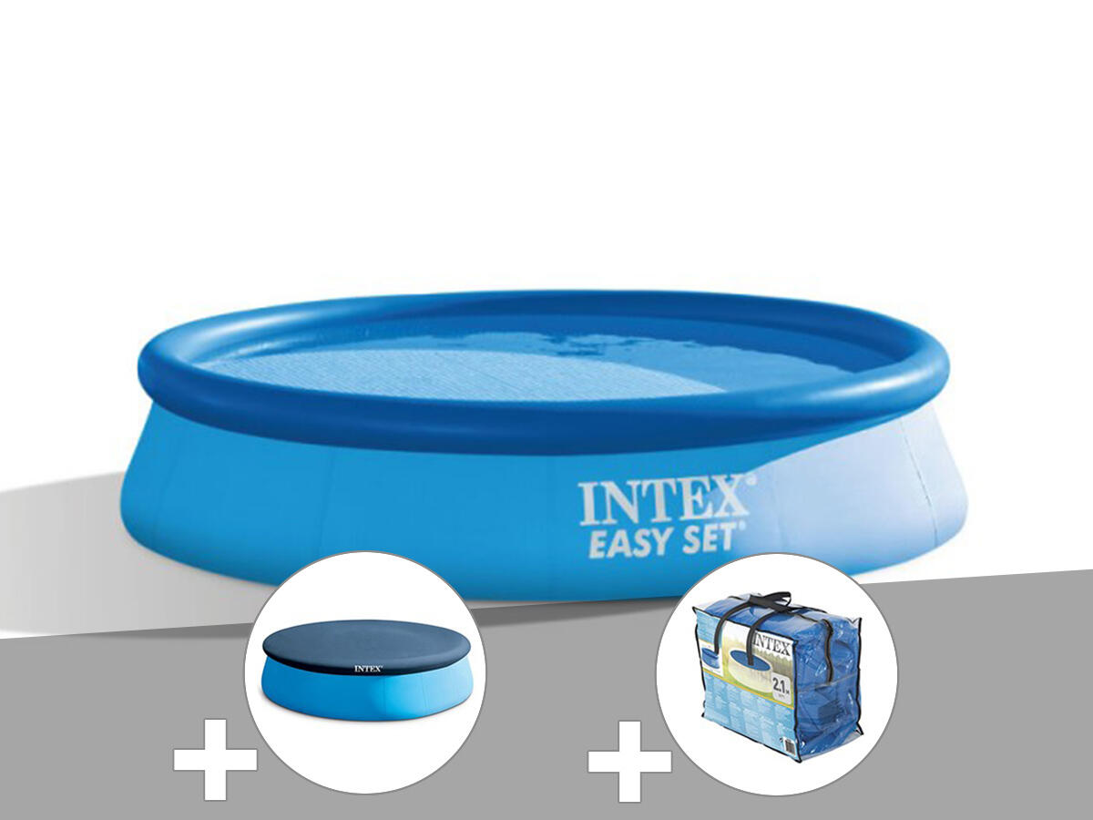 Kit piscine autoportée  Easy Set 3,05 x 0,76 m (avec filtration) + Bâche à 1/1