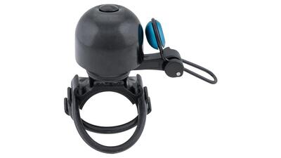 Contec fietsbel diamond bing ct mini, zwart/blauw, universeel