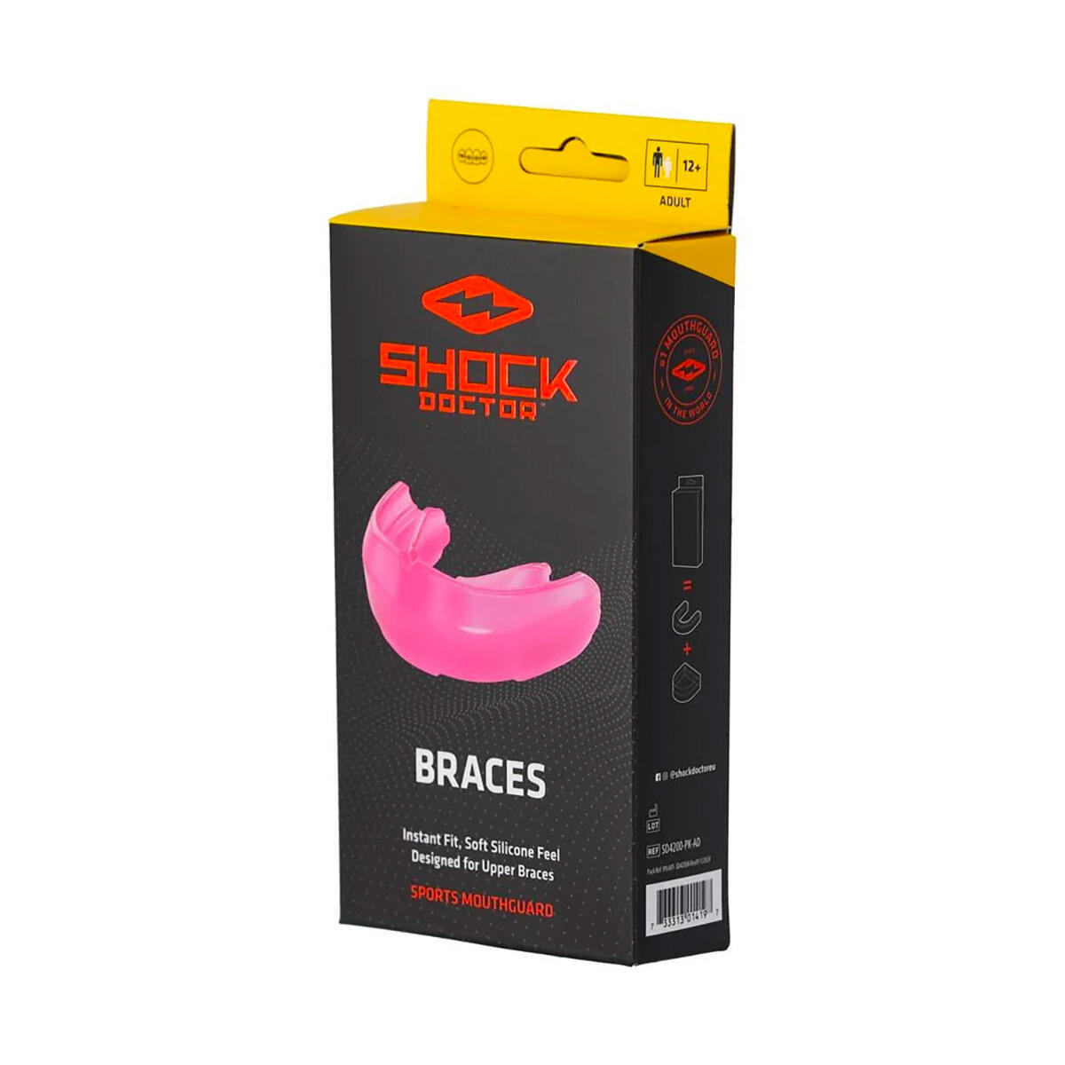Protège dents Rose Shock Doctor Braces pour adulte 3/5