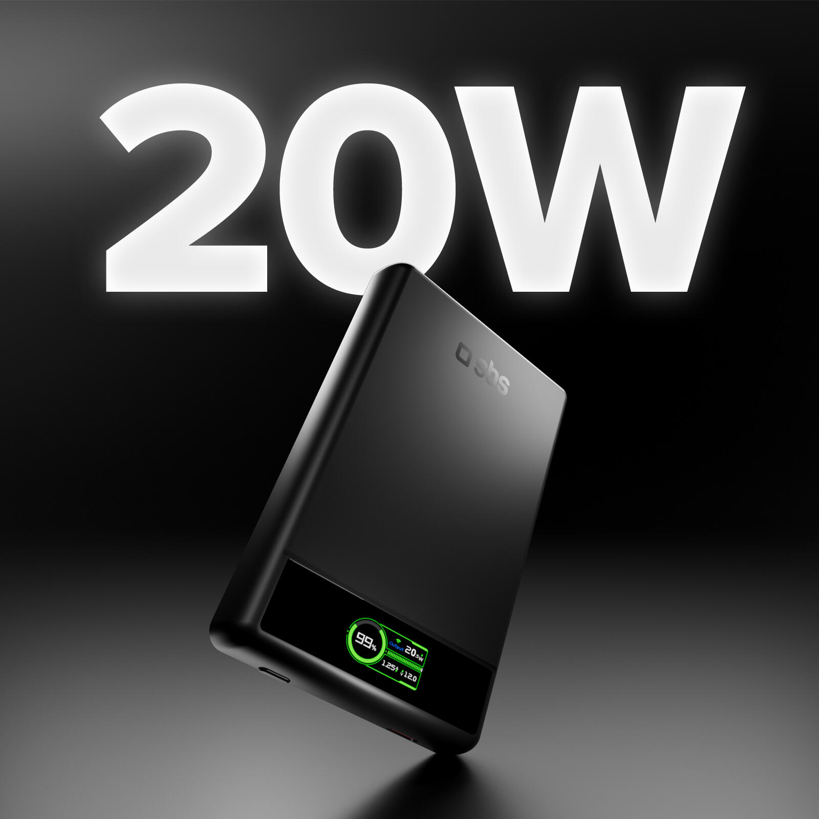Power bank magnetico 10000 mAh compatibile MagSafe con display smart integrato 4/6