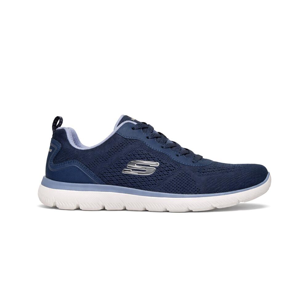 Zapatilla Mujer Skechers Summits Quiet Dream Tejido Azul 1/5