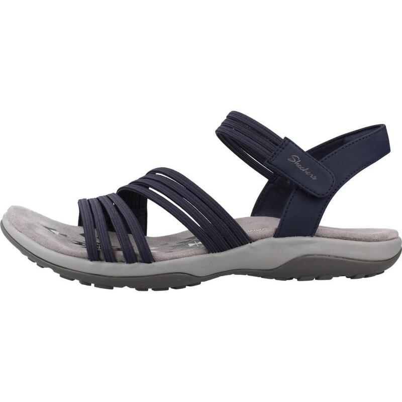 Sandale femei Skechers Reggae Slim - Coffee, Albastru