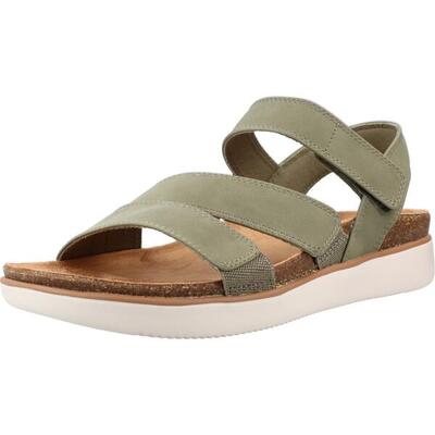 Platte sandalen dames skechers lifted comfort groen